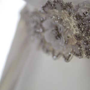 Wedding dress with detachable belt size 20